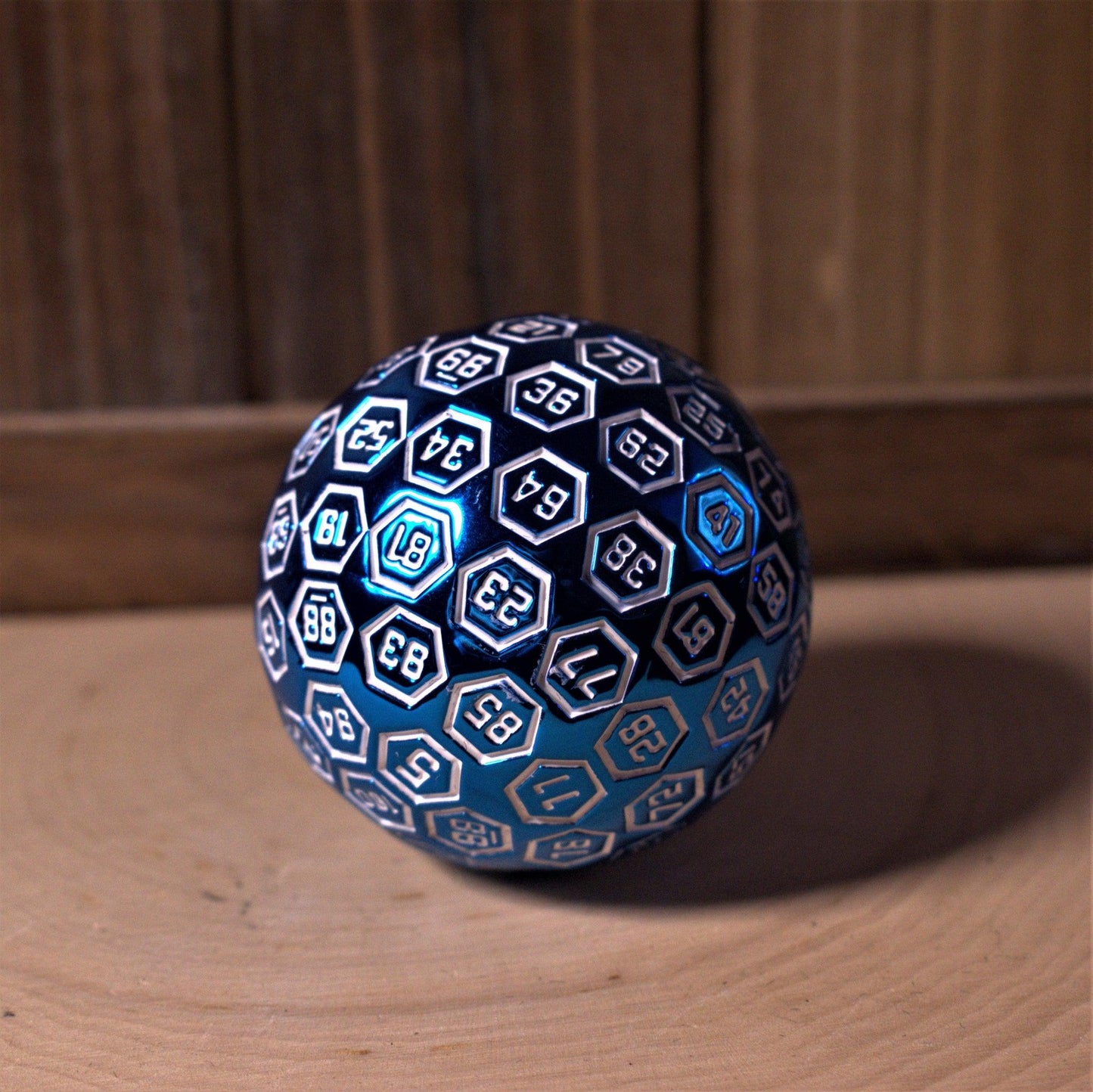 The Orb D100 - Chrome Blue Metal Die