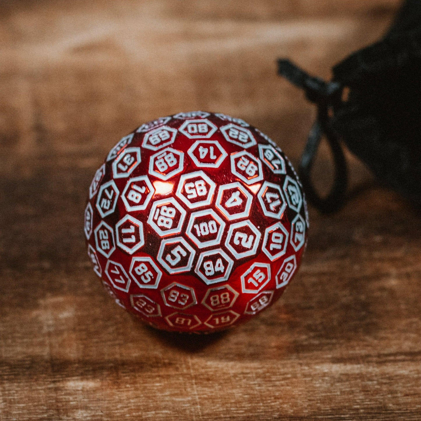 The Orb D100 - Chrome Red Metal Die