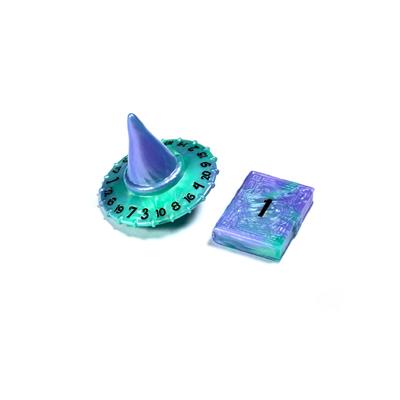 POLYHERO WIZARD D20 WIZARD HAT AND D2 SPELLBOOK IN AETHER MIS