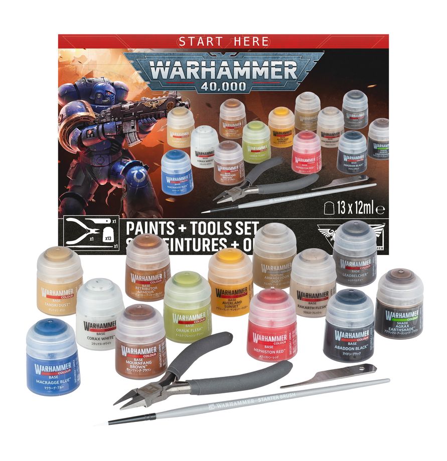 Warhammer 40,000: Paint + Tools set (2026)