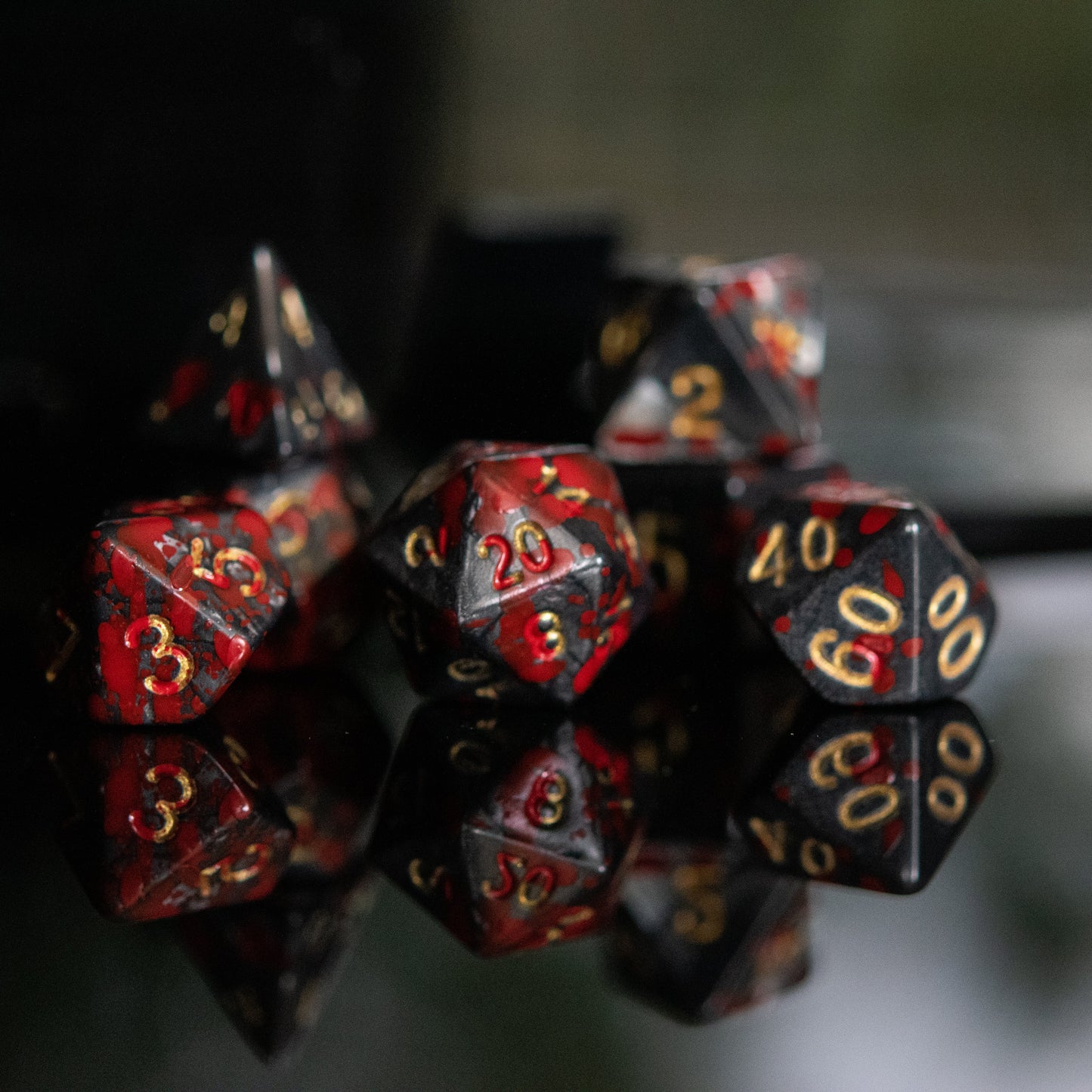 Blood and Iron Acrylic Dice Set