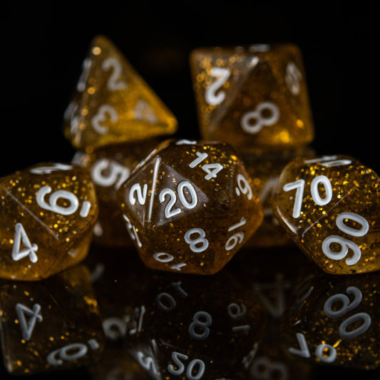 Champagne Acrylic Dice Set