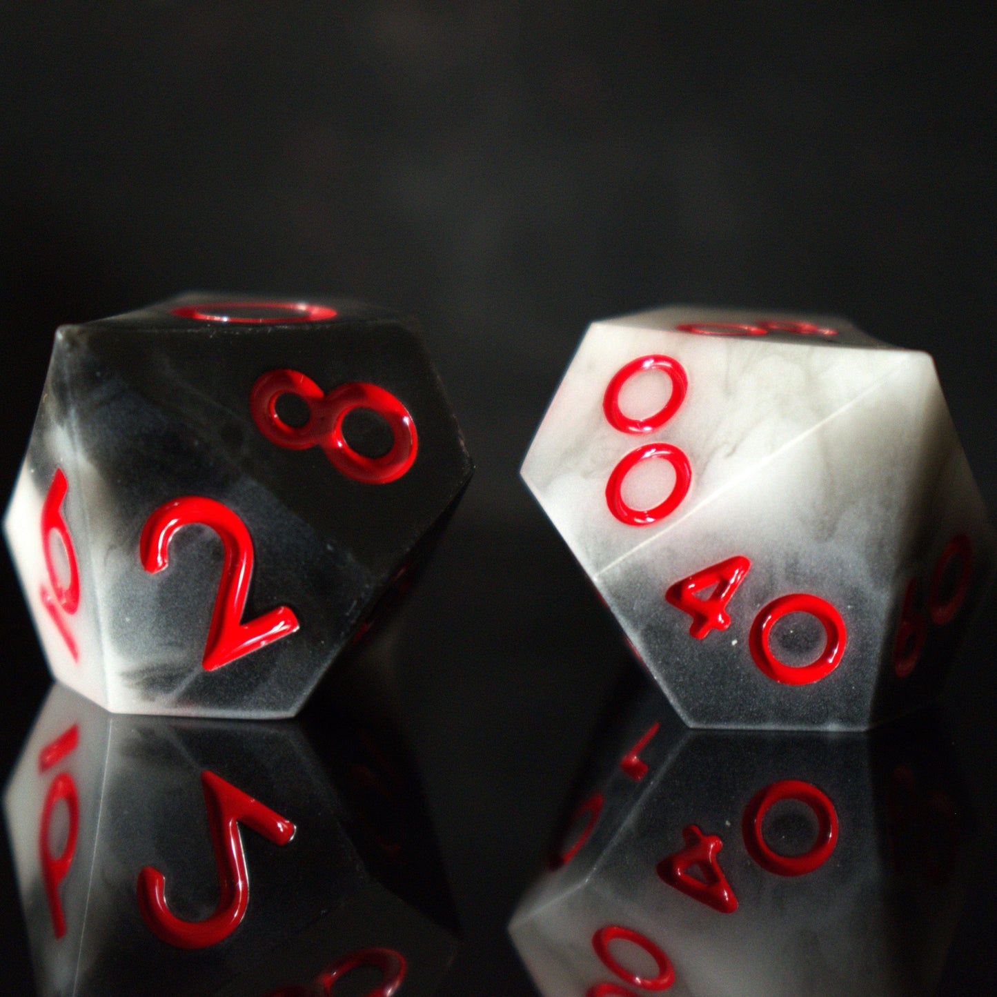 Darkvision Sharp-Edged Resin Dice Set