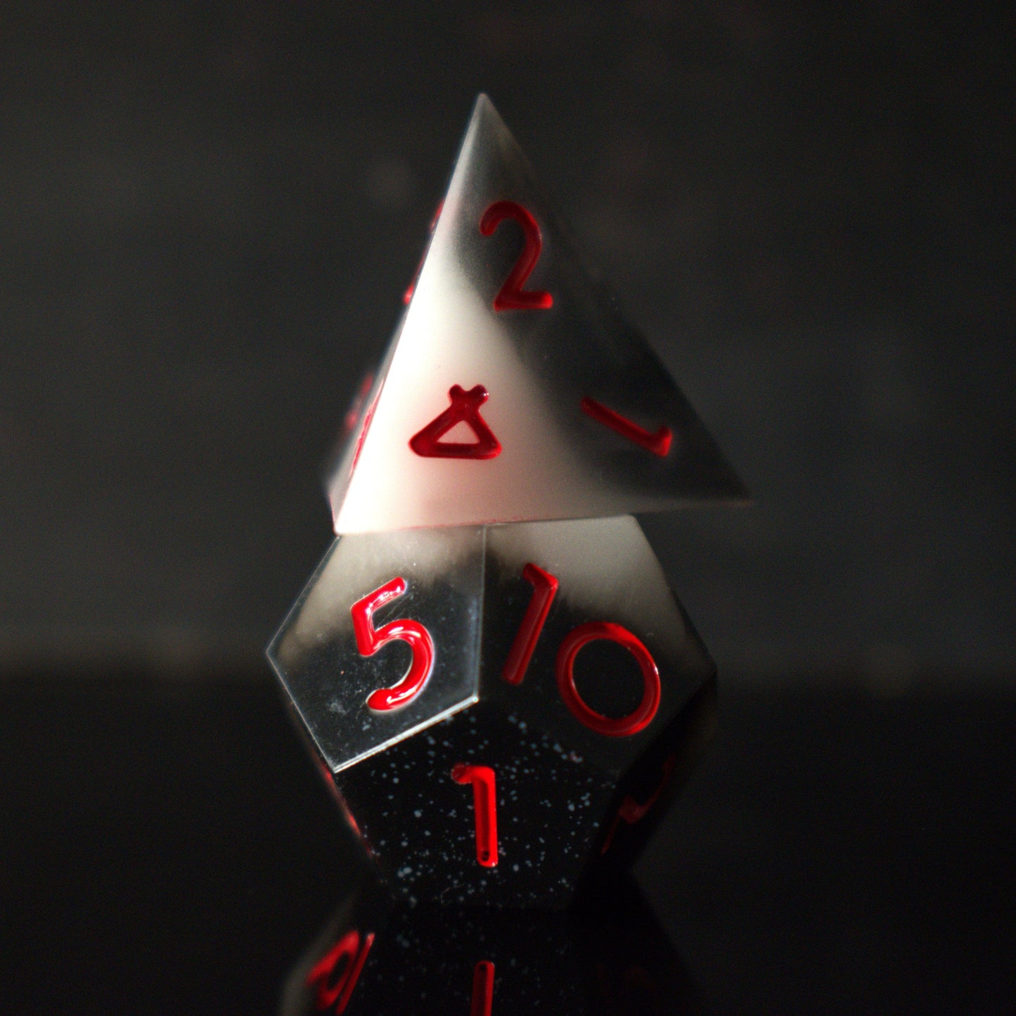 Darkvision Sharp-Edged Resin Dice Set