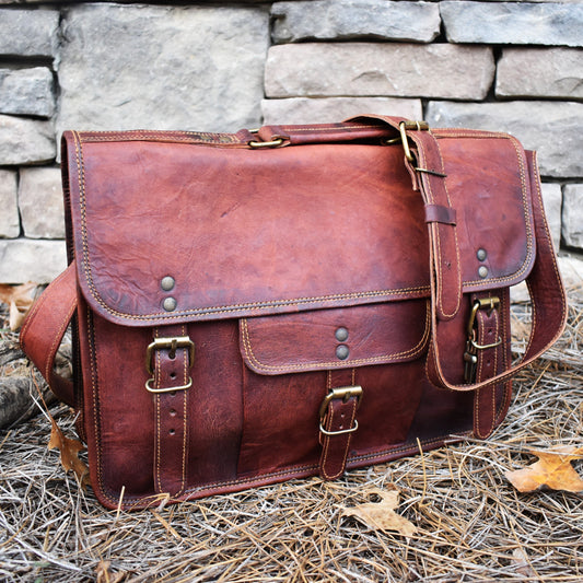 The Adventurer Leather Satchel - Large