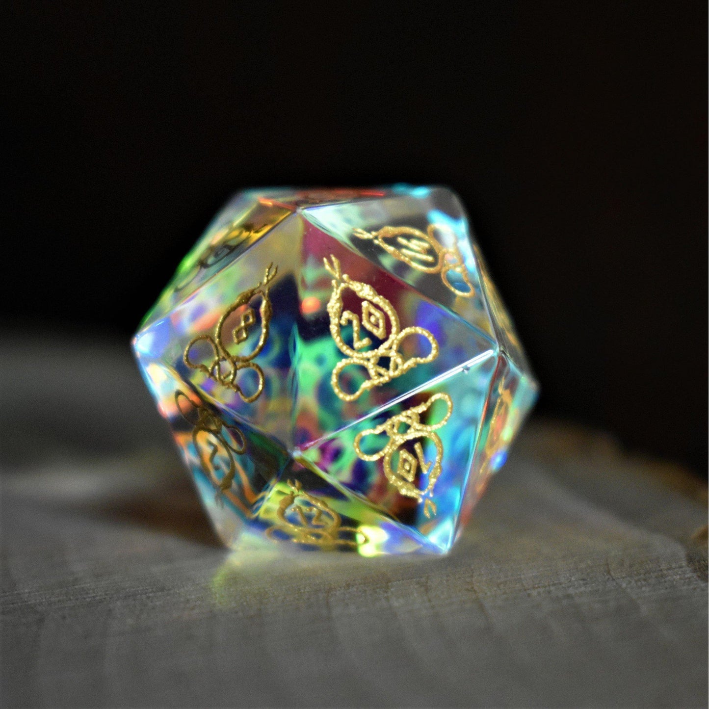 Serpent of Midgard Prism Glass Dice Set