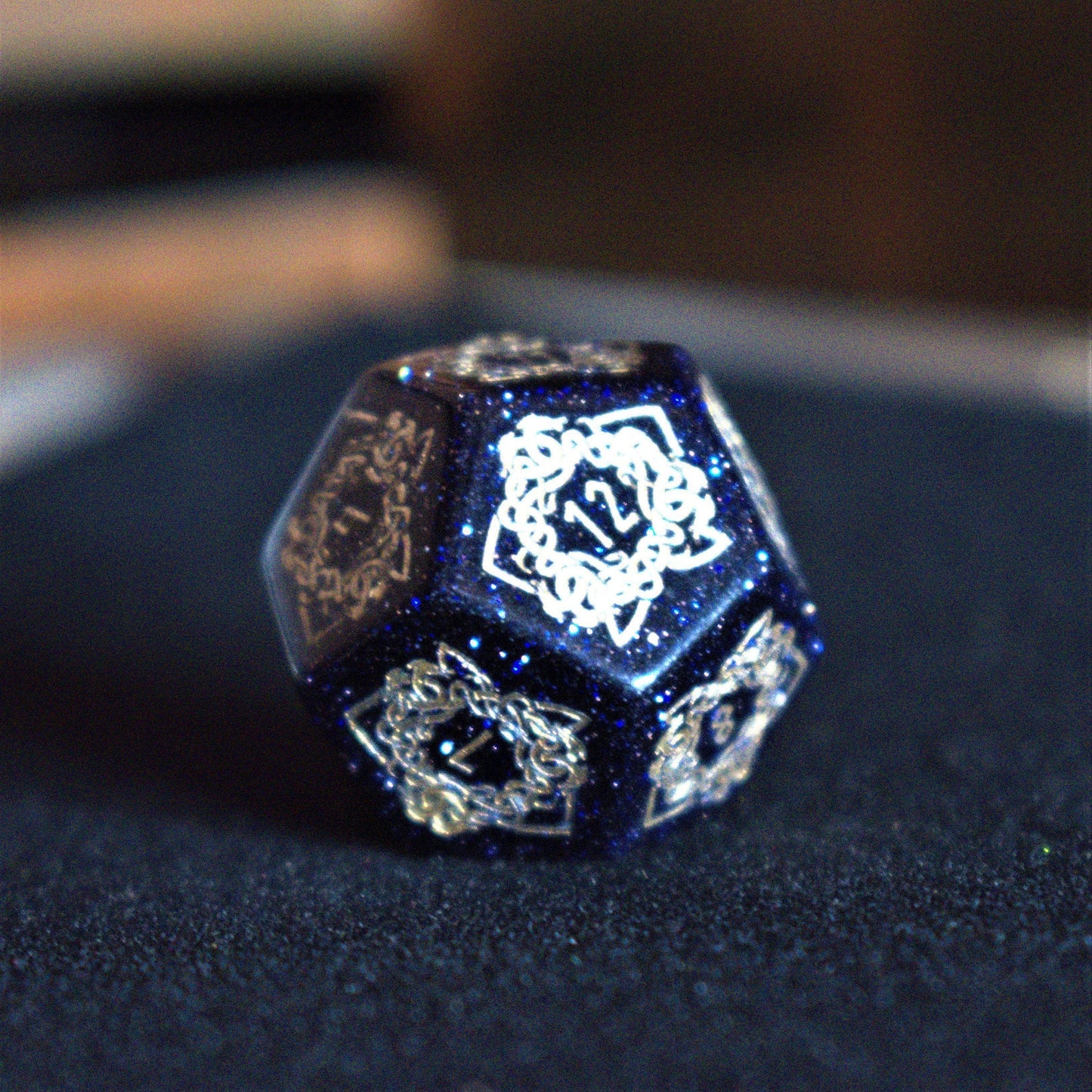 Serpent of Midgard Blue Sandstone Dice Set