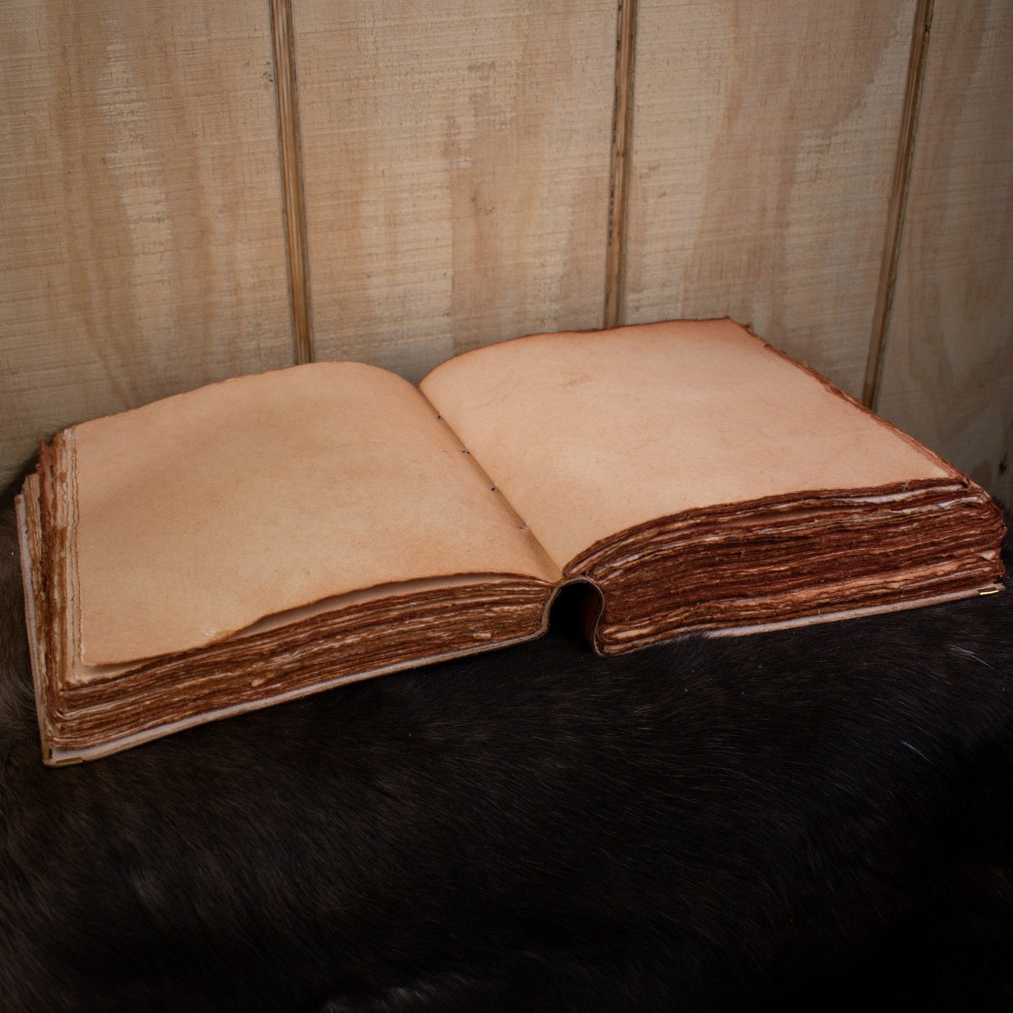 "The Ravens" Tan Spellbook Leather Journal