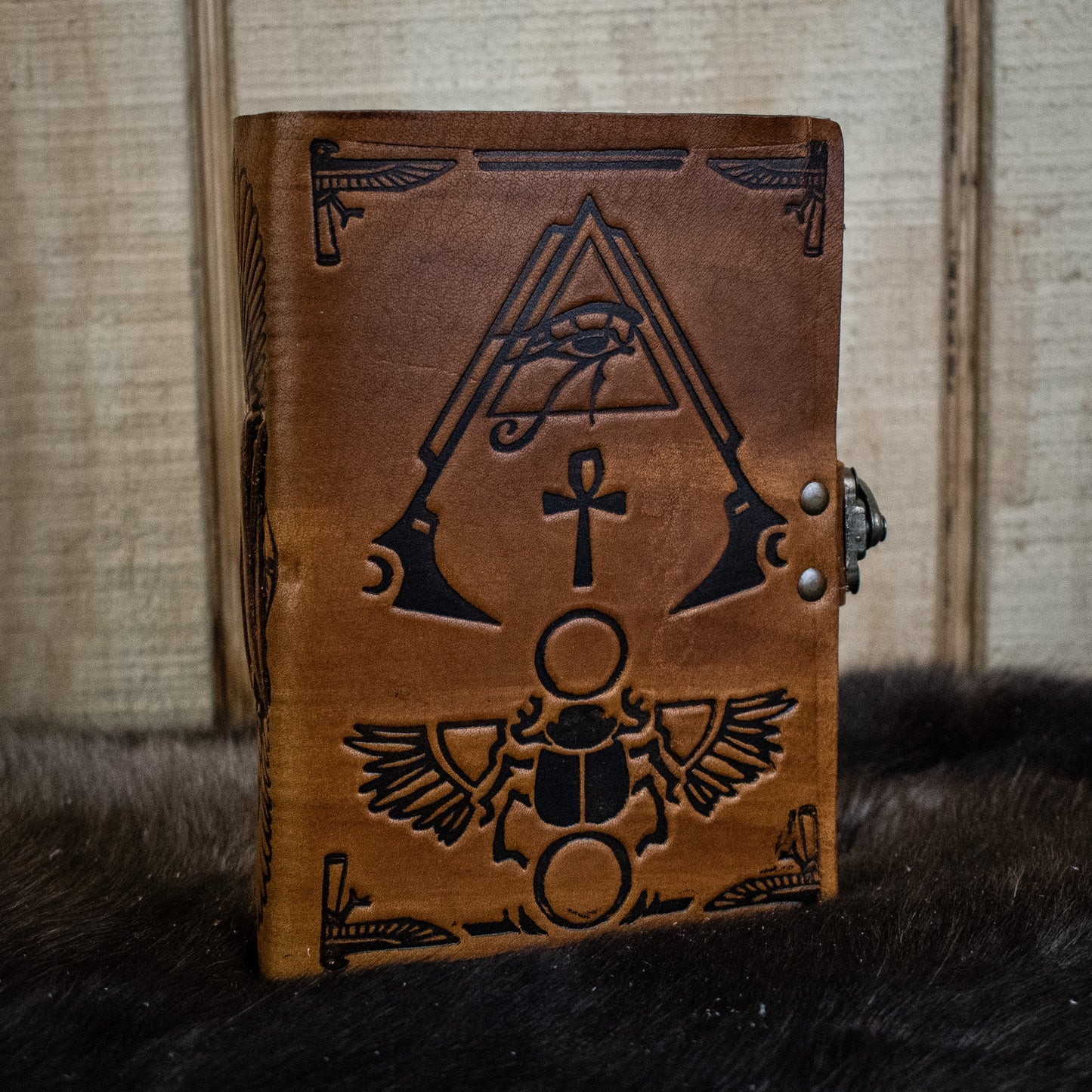 "Hieroglyphics" Leather Journal