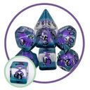 Purple Grim Reaper Dice Set