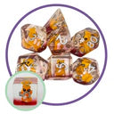 Ginger Tabby Cat Dice Set