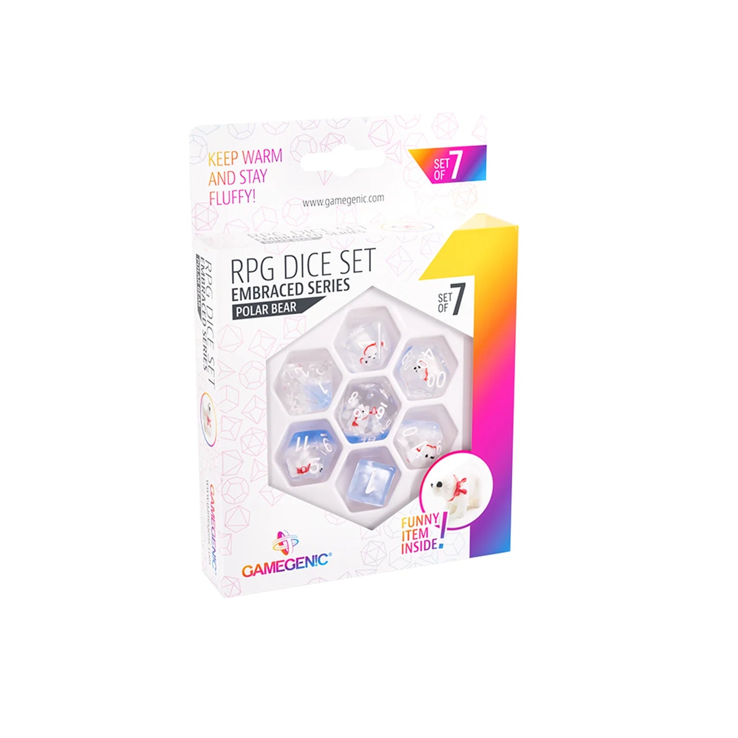 EMBRACED SERIES RPG DICE SET (7PCS)