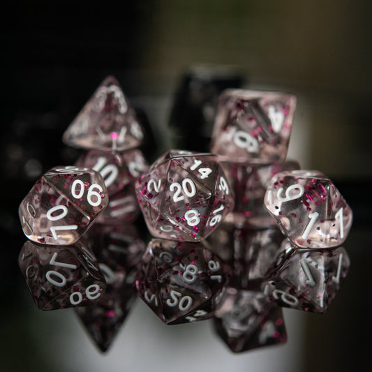 Think Pink Acrylic Dice Set