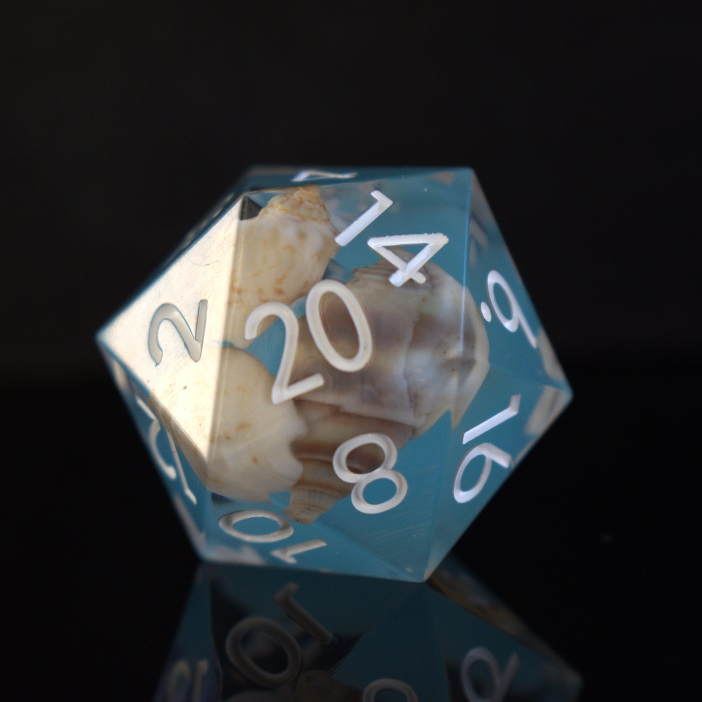 Tide Pool Sharp-Edged Resin Dice Set