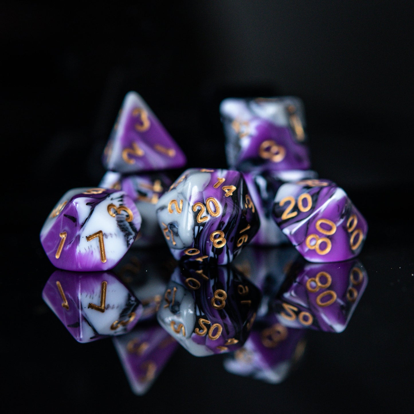 Visions of Nightmares Acrylic Dice Set