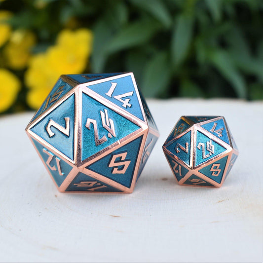 Aqua and Bronze Metal 35mm D20