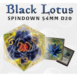 Sirius Dice Black Lotus 54mm Spindown D20