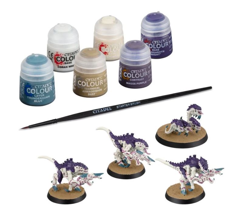 Tyranids: Termagants and Ripper Swarm + Paints Set