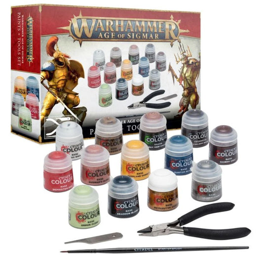 Warhammer Age of Sigmar: Paint + Tools Set